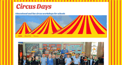 Desktop Screenshot of circusdays.co.uk